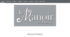 Desktop Screenshot of lemanoir-restaurant.fr