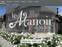 Tablet Screenshot of lemanoir-restaurant.fr